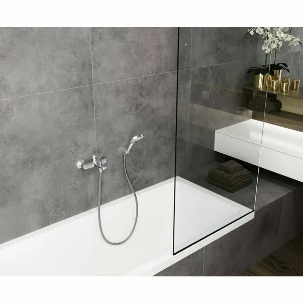 Baterie cada - dus Hansgrohe Vernis Blend monocomanda crom lucios — imaginea 3