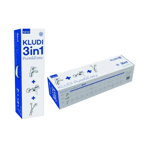 Set baterie lavoar baterie dus si set dus Kludi Pure&Easy crom — imaginea 4