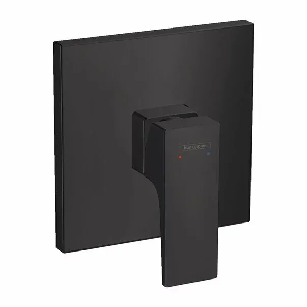 Baterie dus incastrata Hansgrohe Metropol negru mat — imaginea 2