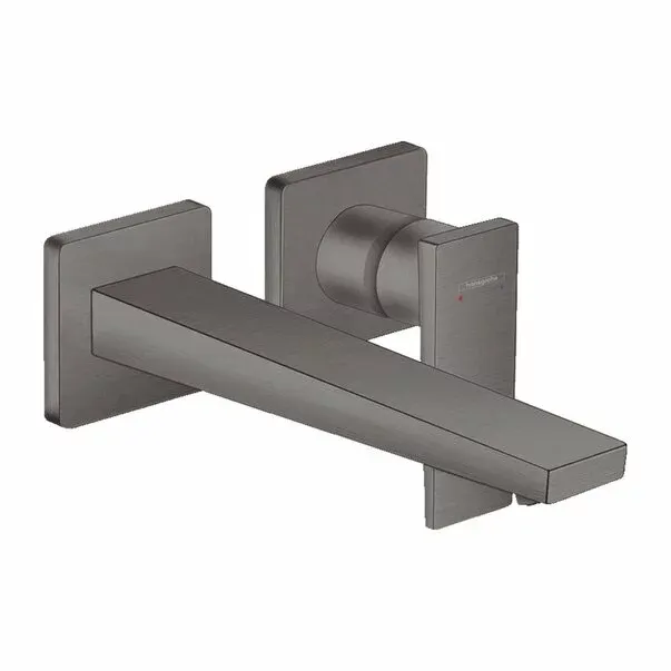 Baterie lavoar incastrata Hansgrohe Metropol 225 negru - crom periat — imaginea 2