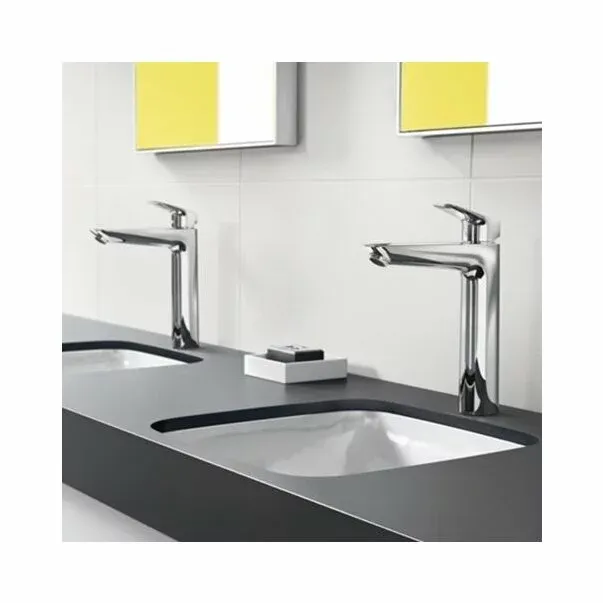 Baterie lavoar inalta Hansgrohe Logis 190 fara ventil crom lucios — imaginea 4