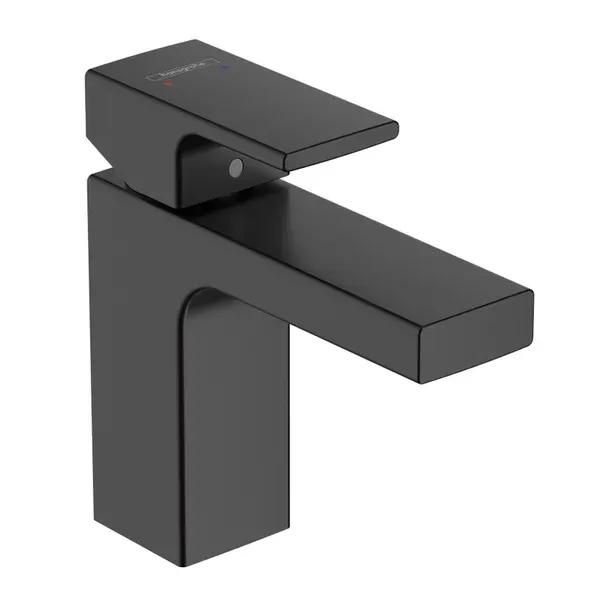 Baterie lavoar Hansgrohe Vernis Shape 100 monocomanda negru mat — imaginea 3