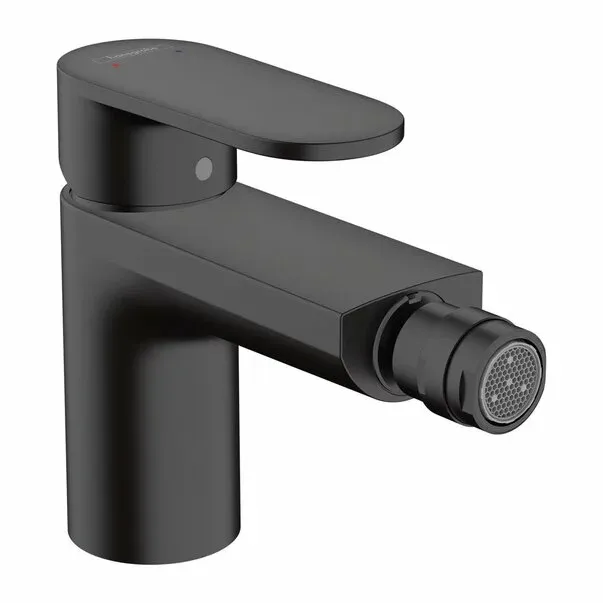 Baterie bideu Hansgrohe Vernis Blend monocomanda negru mat cu ventil Pop-Up — imaginea 2