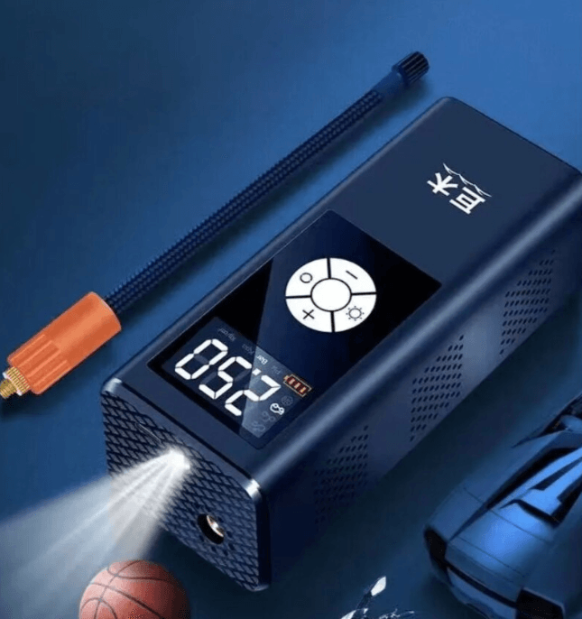 Compresor de aer digital JM 8803 portabil cu lanterna — imaginea 5