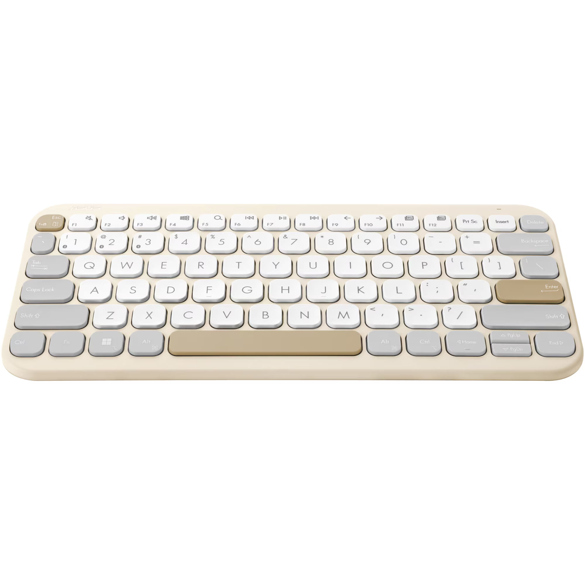 Tastatura wireless ASUS KW100, Oat Milk