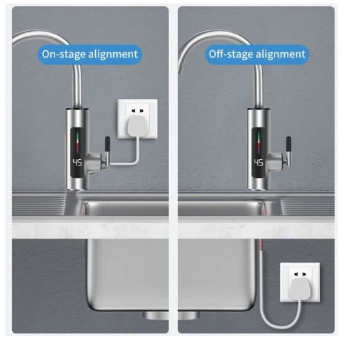 Robinet Electric Instant Inox cu Display si Rotire 360 grade