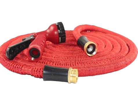 Furtun extensibil pentru gradina SUPER HOSE 50 FT = 15 m Rosu