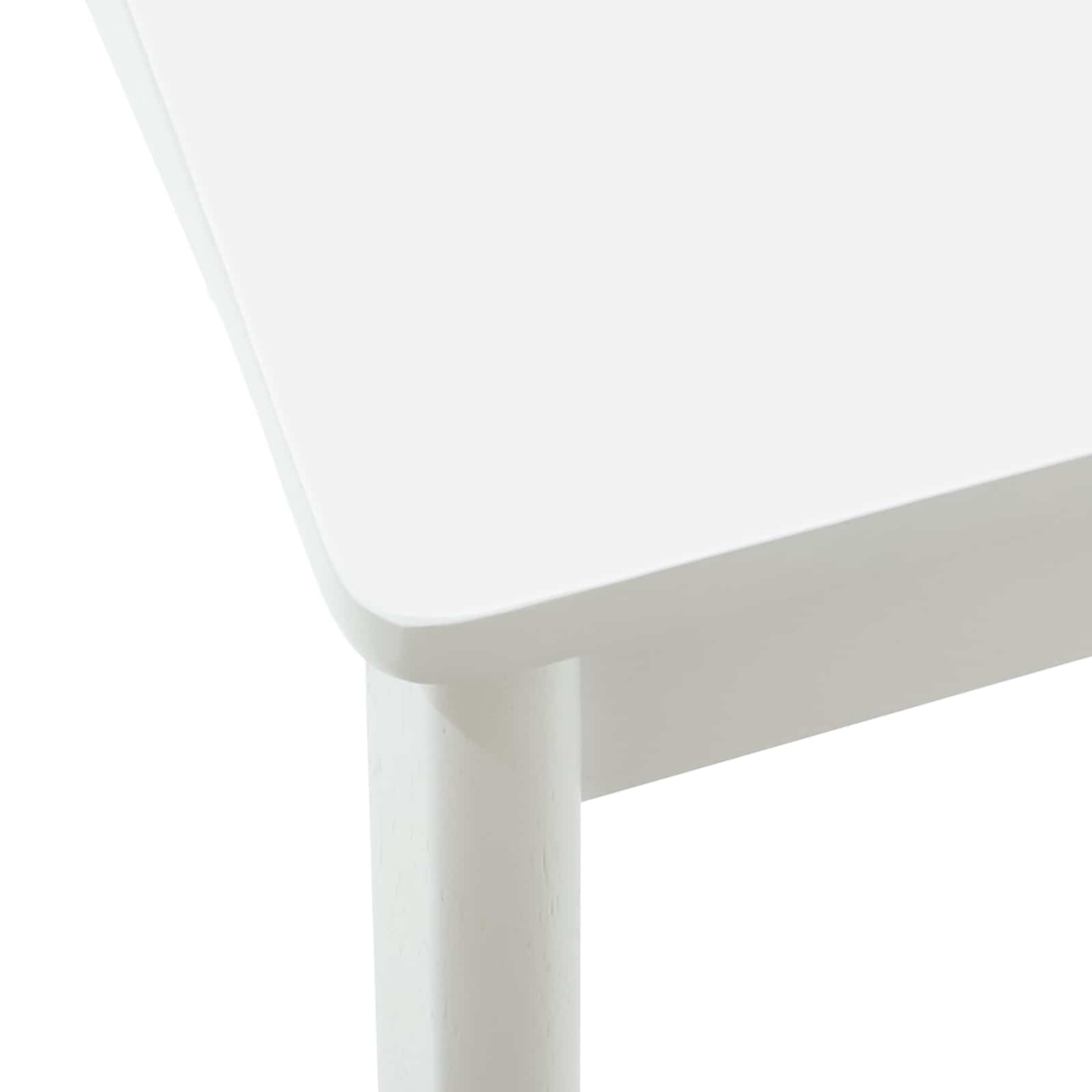 Scaun de sufragerie 2 pcs Alb Lemn de cauciuc solid — imaginea 9