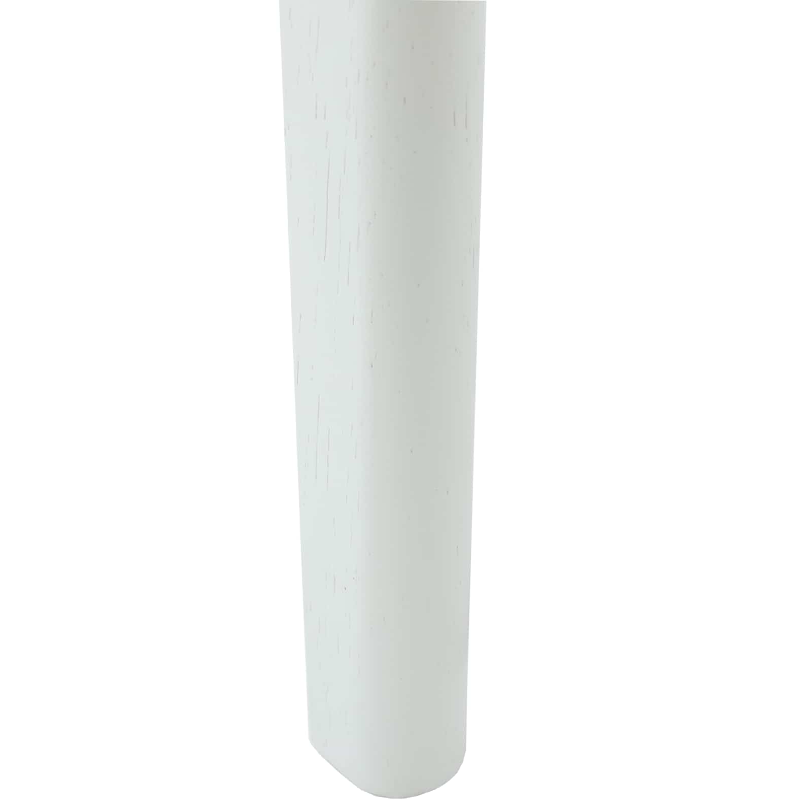 Scaun de sufragerie 2 pcs Alb Lemn de cauciuc solid — imaginea 10