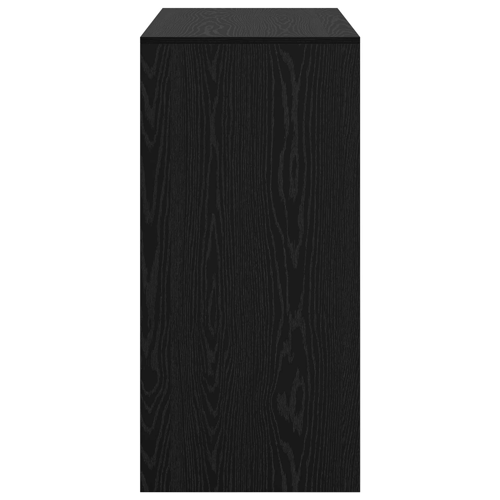 Masa de bar Stejar Negru 102 x 50 x 103,5 cm Lemn compozit — imaginea 5