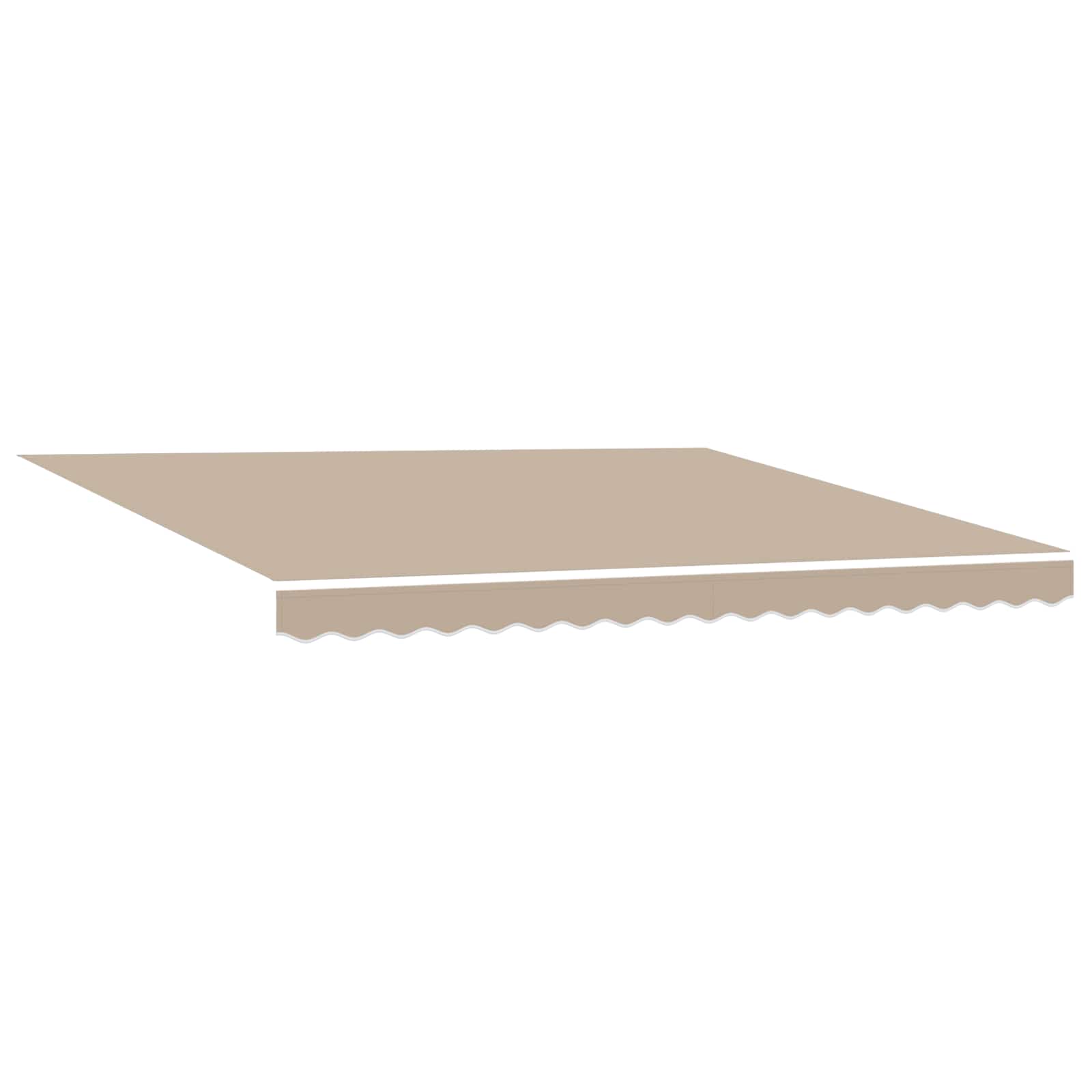Cortina Retractabila Manual Bej 4 ×3 m Panza — imaginea 4