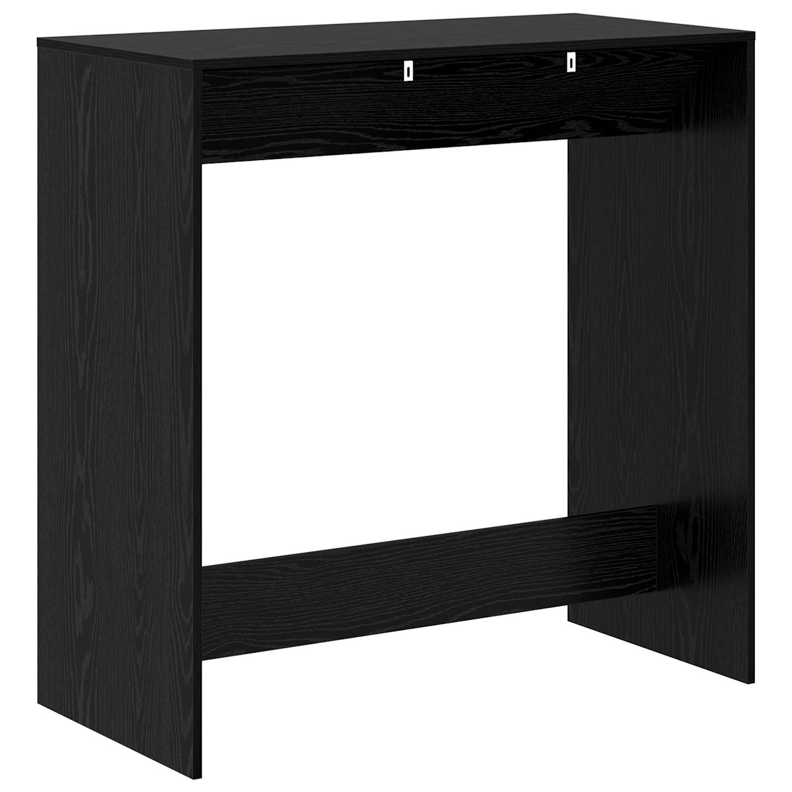 Masa de bar Stejar Negru 102 x 50 x 103,5 cm Lemn compozit — imaginea 6