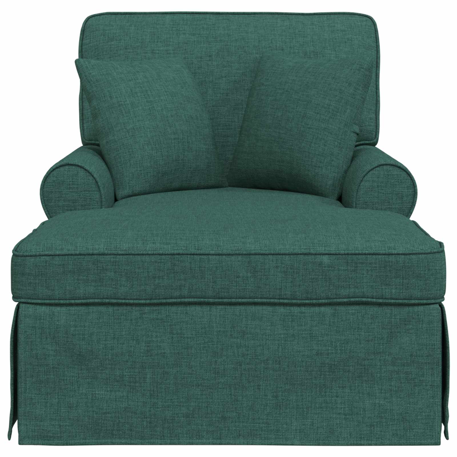 Fotoliu cu fusta Verde inchis 91 x 157 x 91 cm tesatura — imaginea 4
