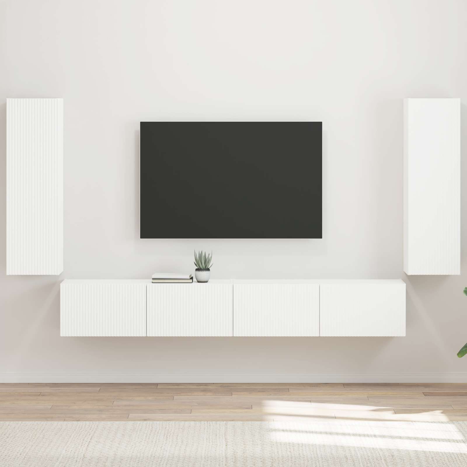Pe perete 4 pcs Alb — imaginea 2