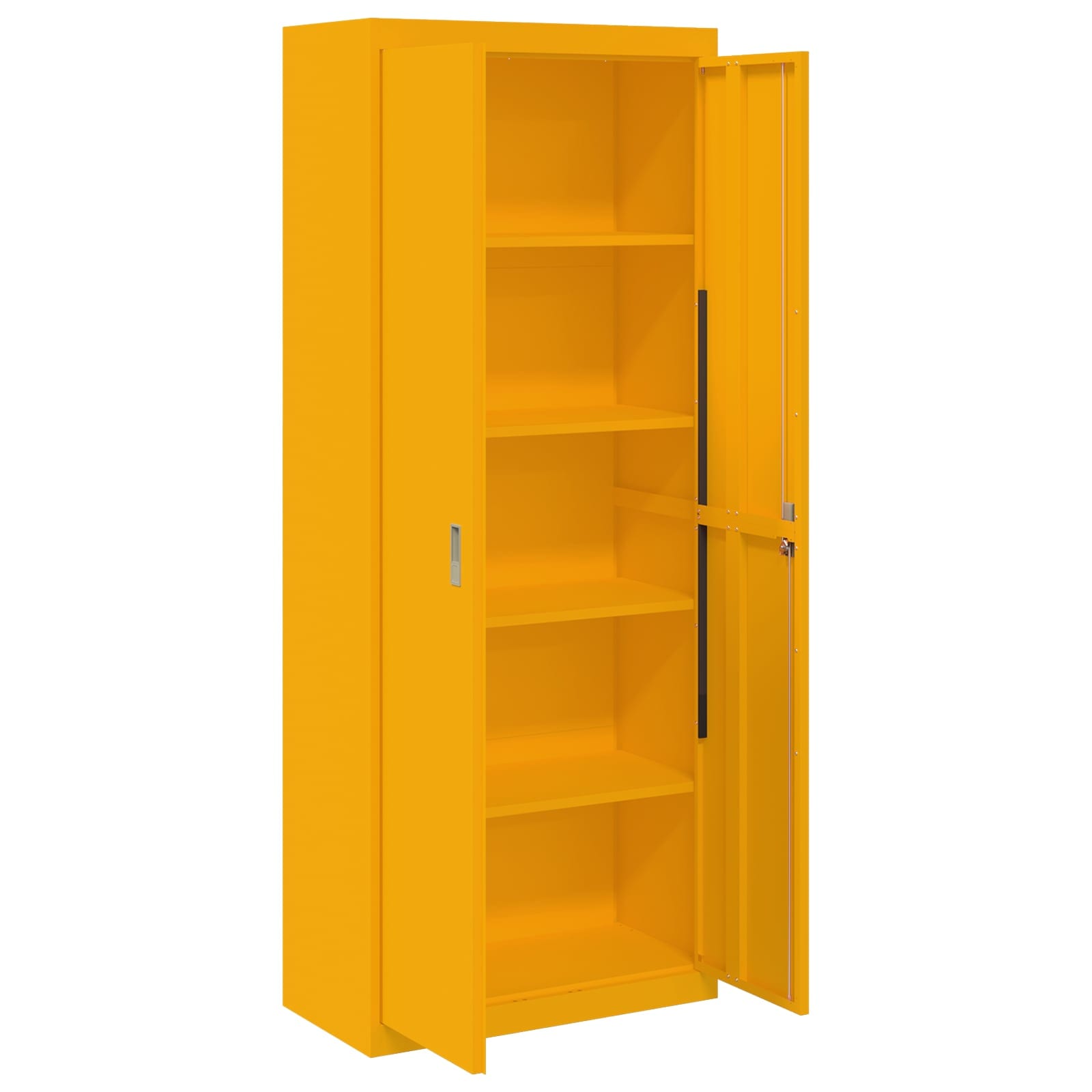 Dulap de depozitare 2 pcs Galben mustar 80 x 40 x 200 cm — imaginea 5