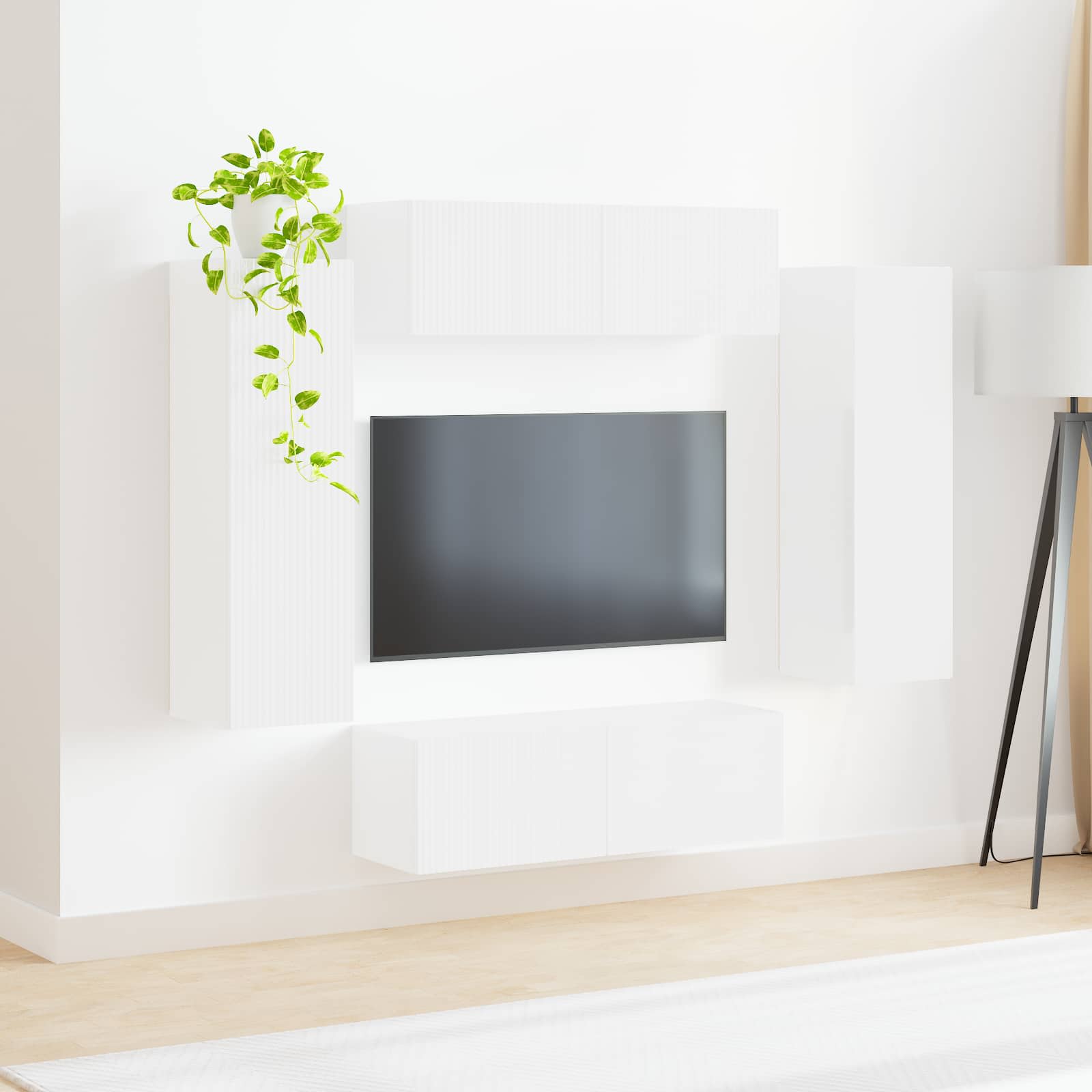 Pe perete 4 pcs Alb — imaginea 4