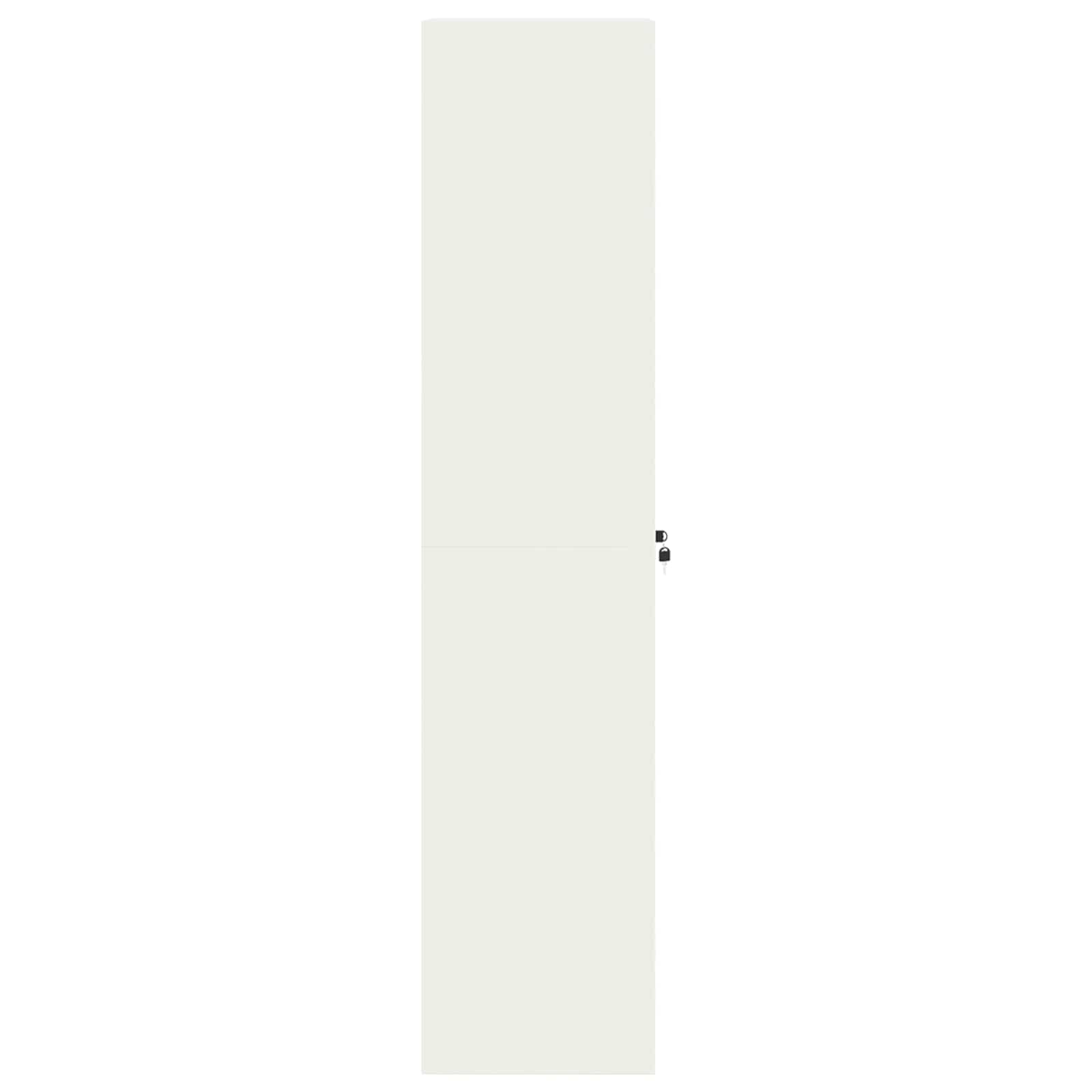 Dulap de depozitare cu depozitare 2 pcs Alb 80 x 40 x 180 cm — imaginea 7