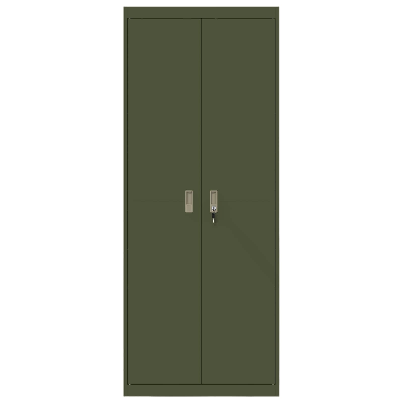 Dulap de depozitare 2 pcs Verde masliniu 80 x 40 x 200 cm — imaginea 6