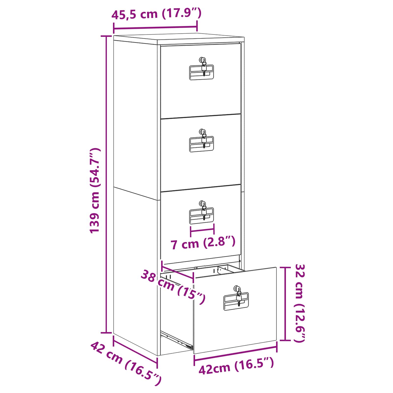 Dulap de depozitare cu depozitare 2 pcs Roz 80 x 40 x 200 cm — imaginea 13