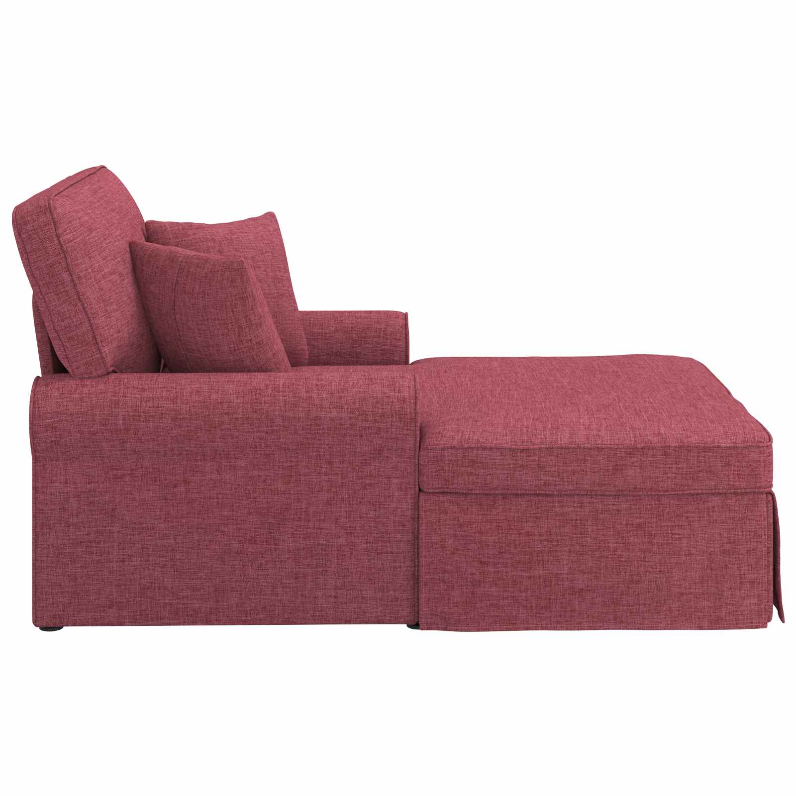 Fotoliu cu fusta Rosu Vin 91 x 157 x 91 cm tesatura — imaginea 5