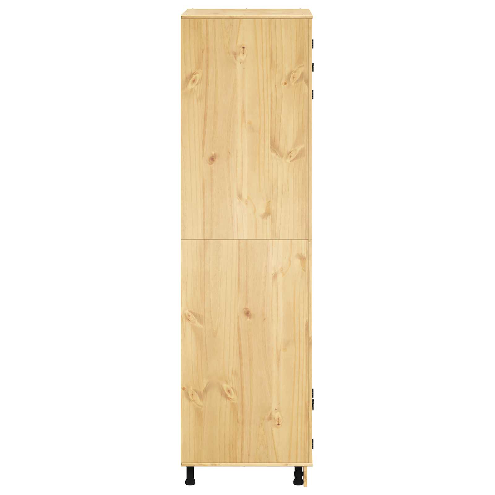 Dulap cu raft cu usa Miere 66 x 58 x 207 cm Lemn de pin masiv — imaginea 7