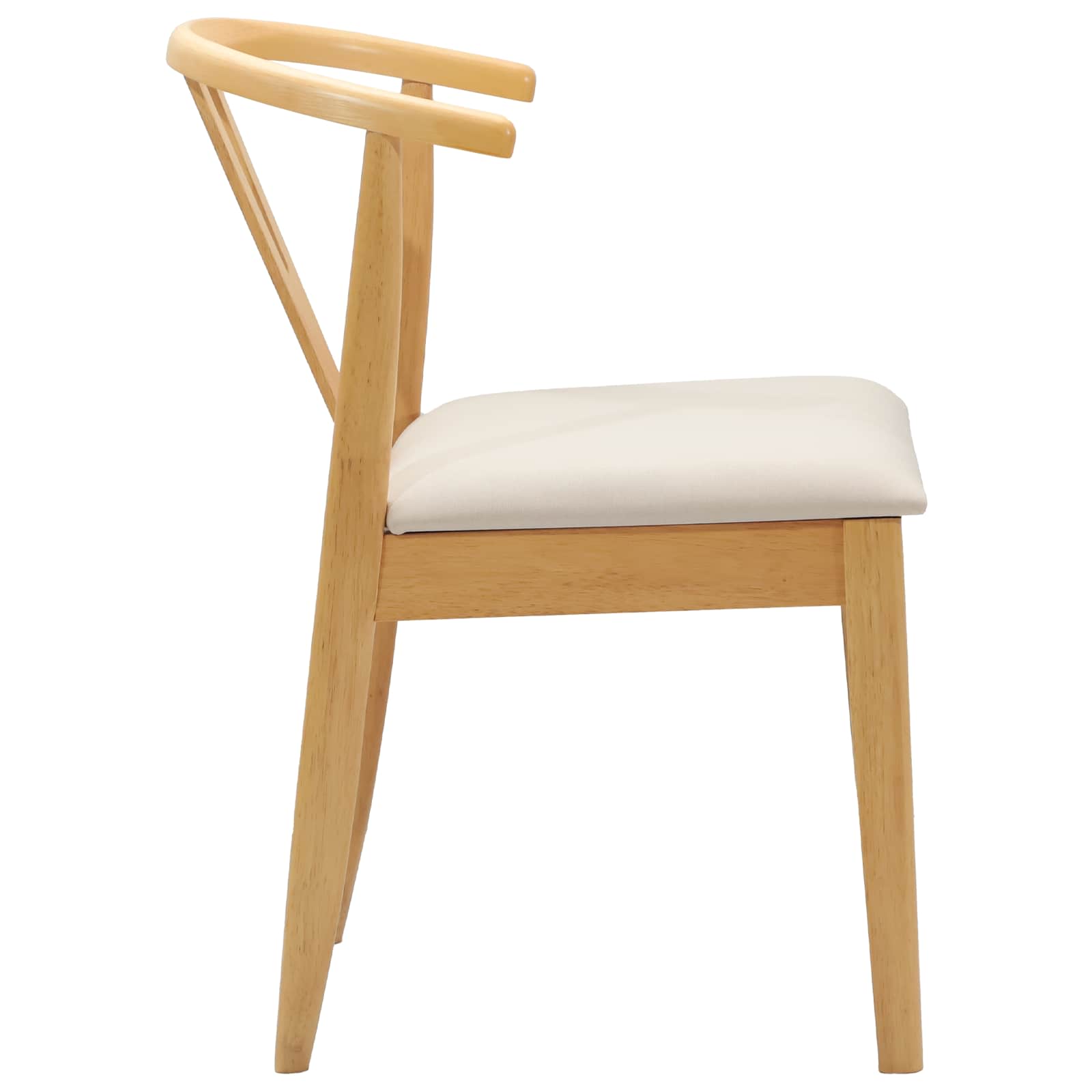 Scaun de sufragerie 2 pcs Natural si deschis — imaginea 6