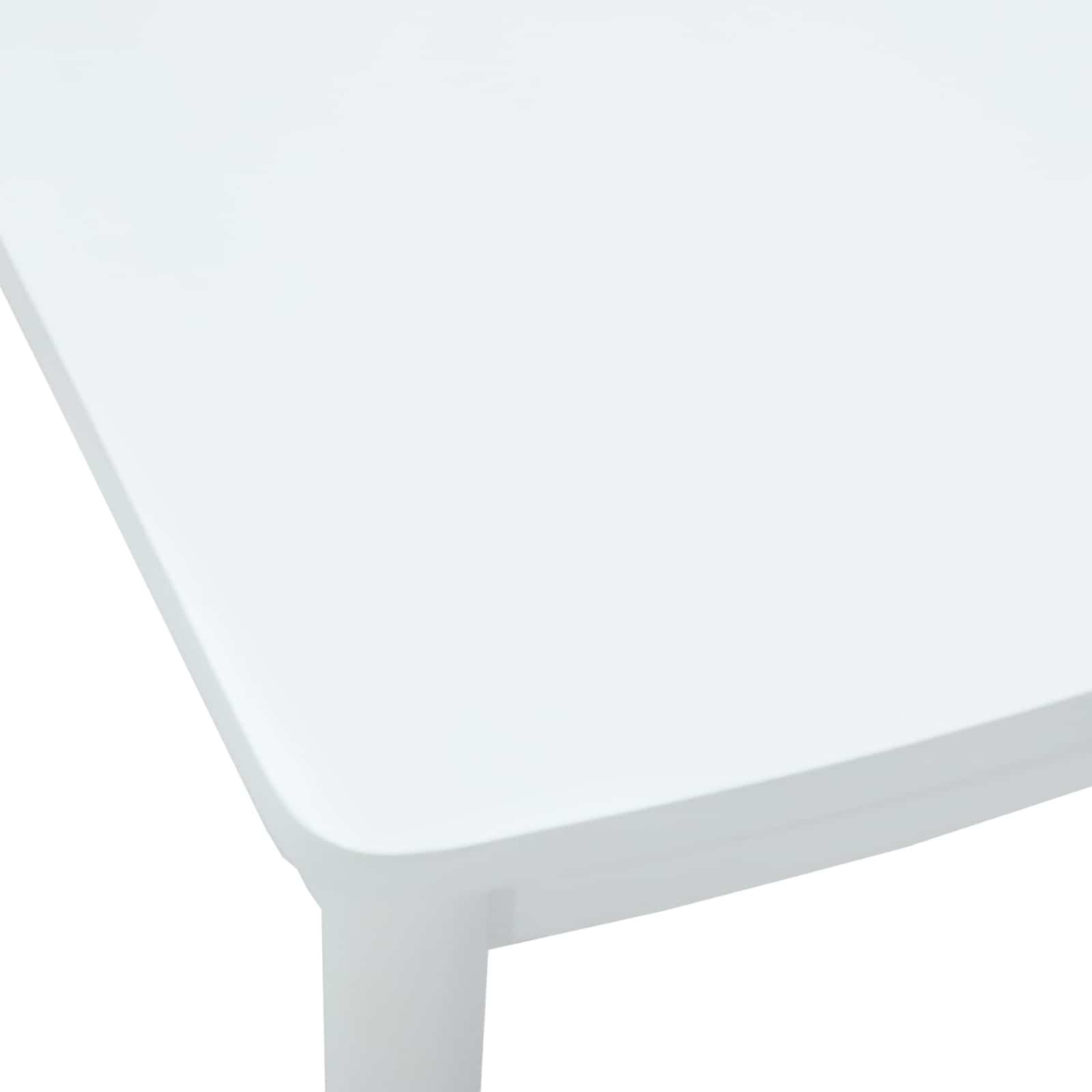 Scaun de sufragerie 2 pcs Alb si Alb Lemn Solid de Cauciuc — imaginea 9