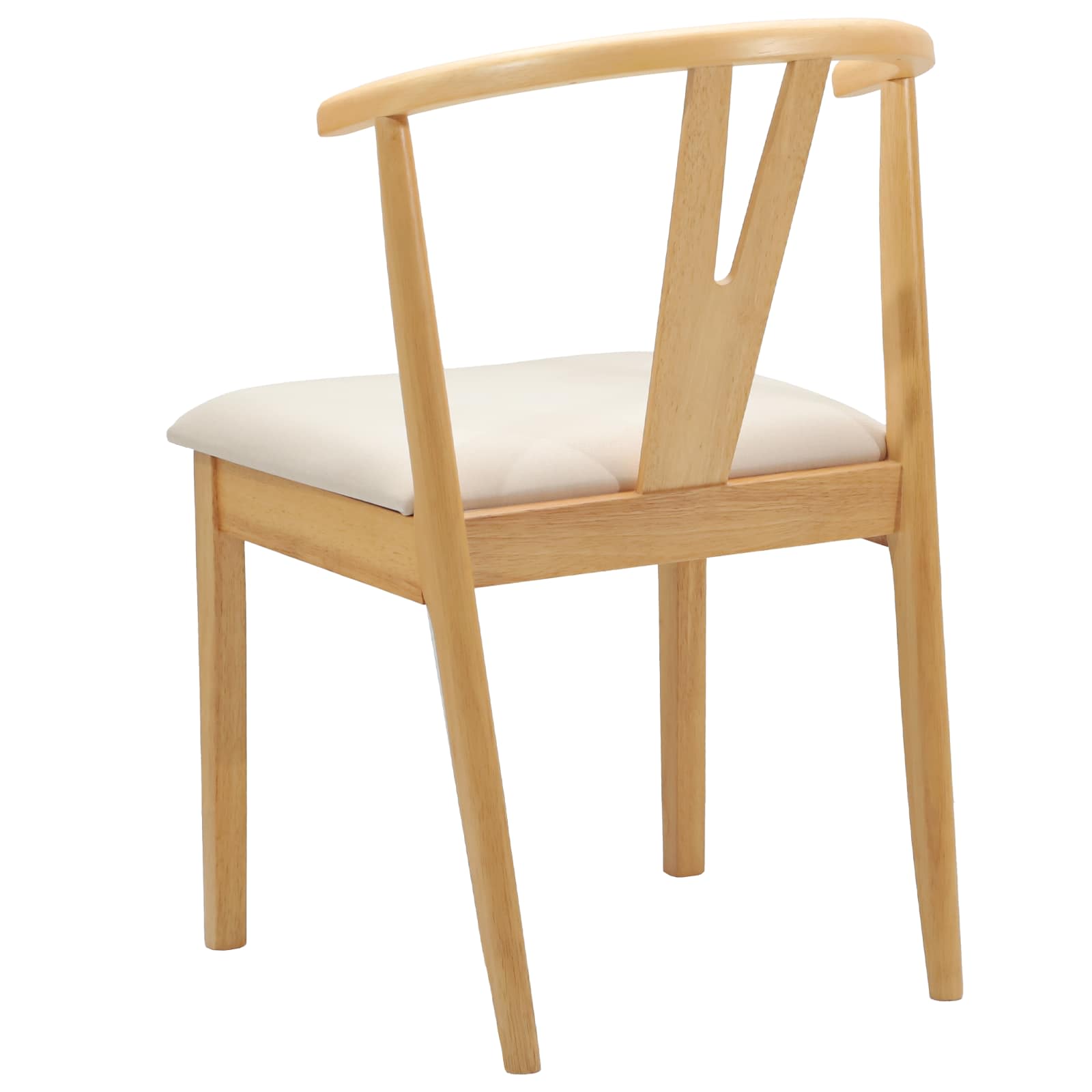 Scaun de sufragerie 2 pcs Natural si deschis — imaginea 7