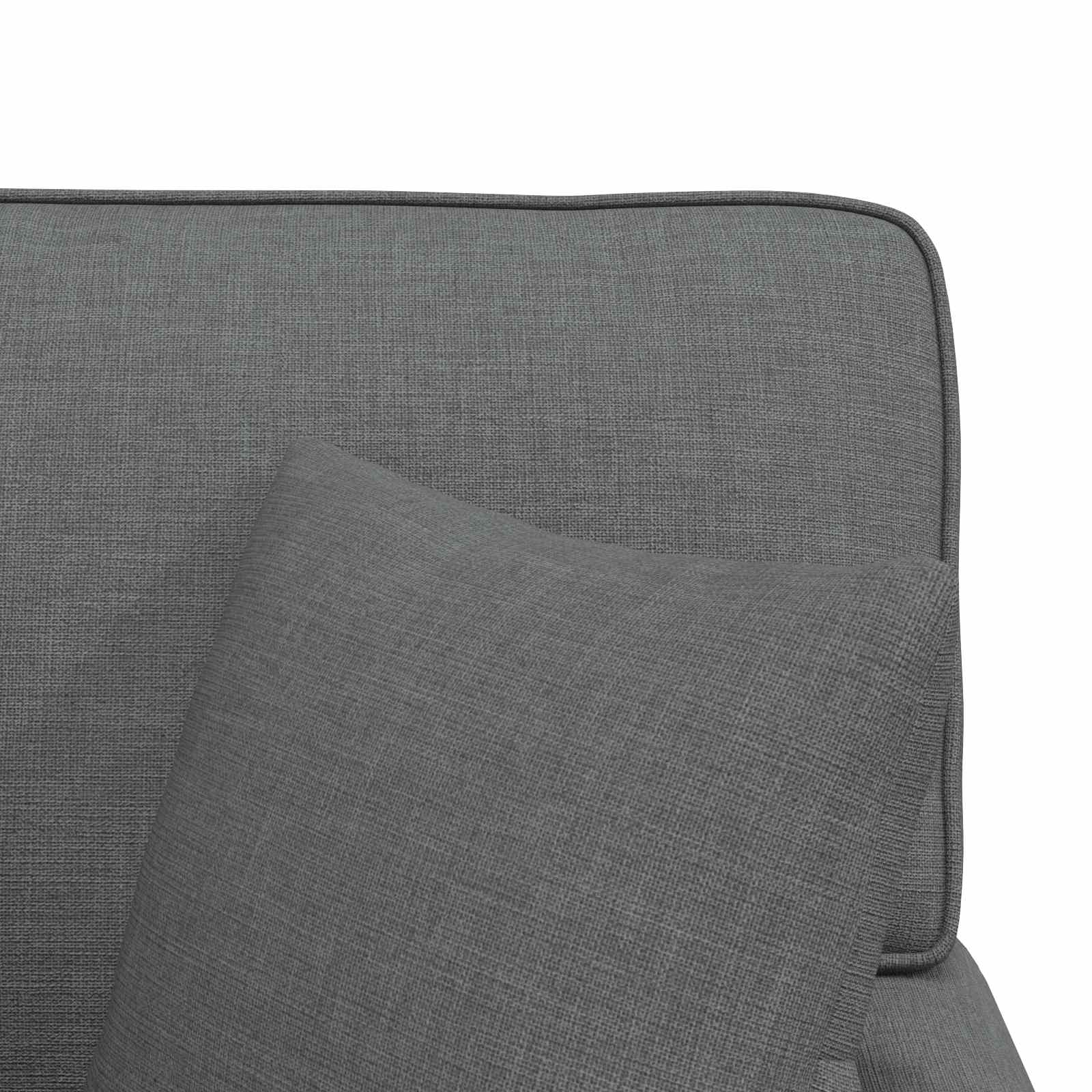 Fotoliu cu fusta Gri inchis 91 x 157 x 91 cm tesatura — imaginea 9