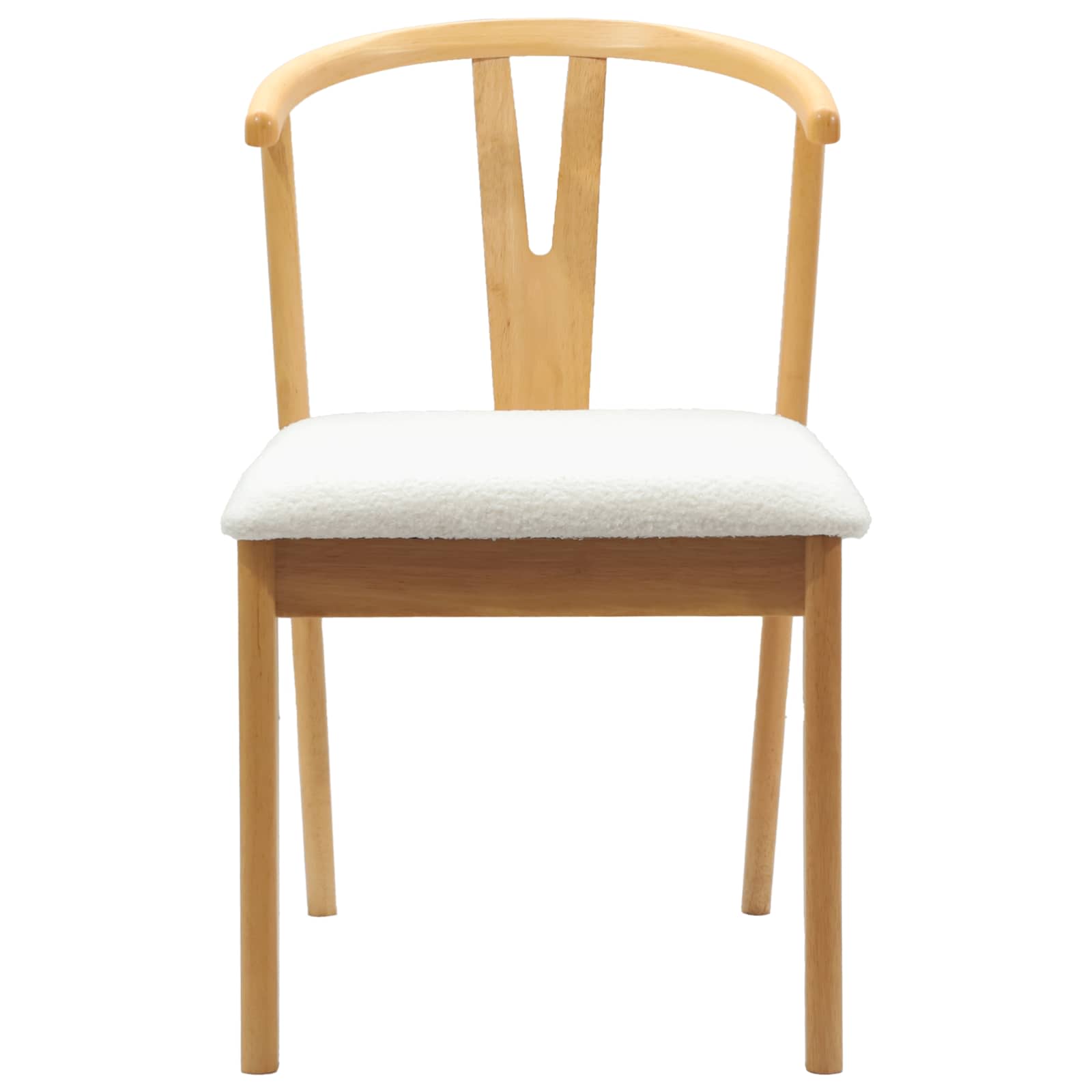 Scaun de sufragerie 2 pcs Natural si deschis — imaginea 5