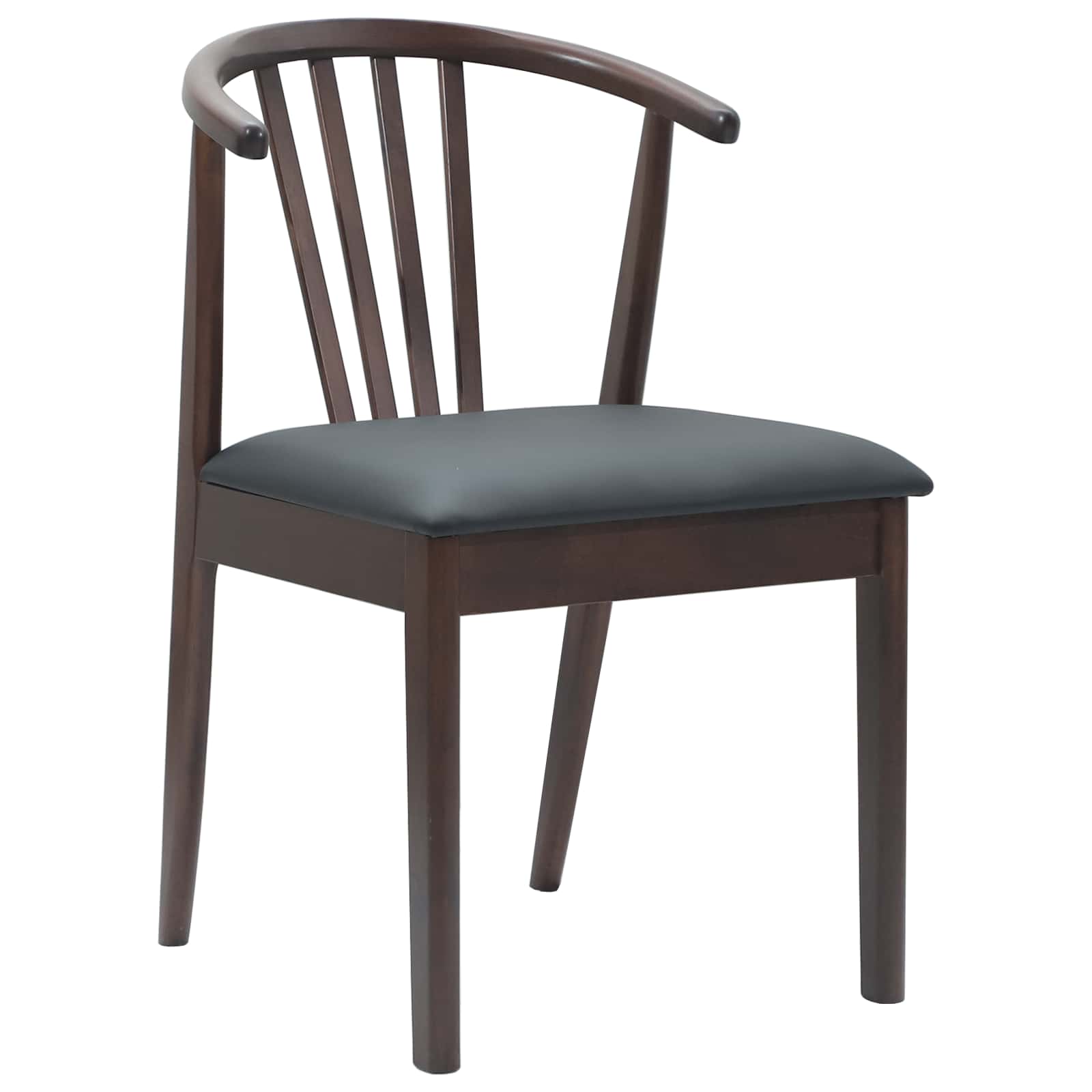 Scaun de sufragerie 2 pcs Maro deschis si negru — imaginea 4