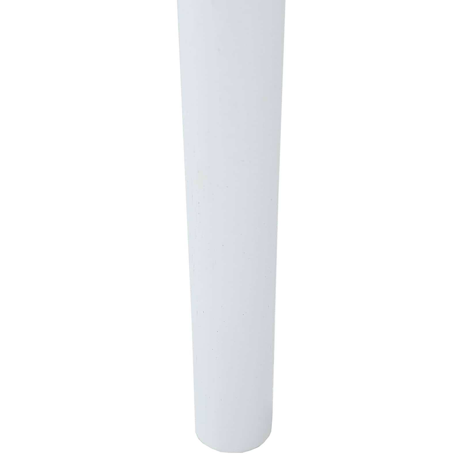 Scaun de sufragerie 2 pcs Alb si gri Lemn Solid de Cauciuc — imaginea 10