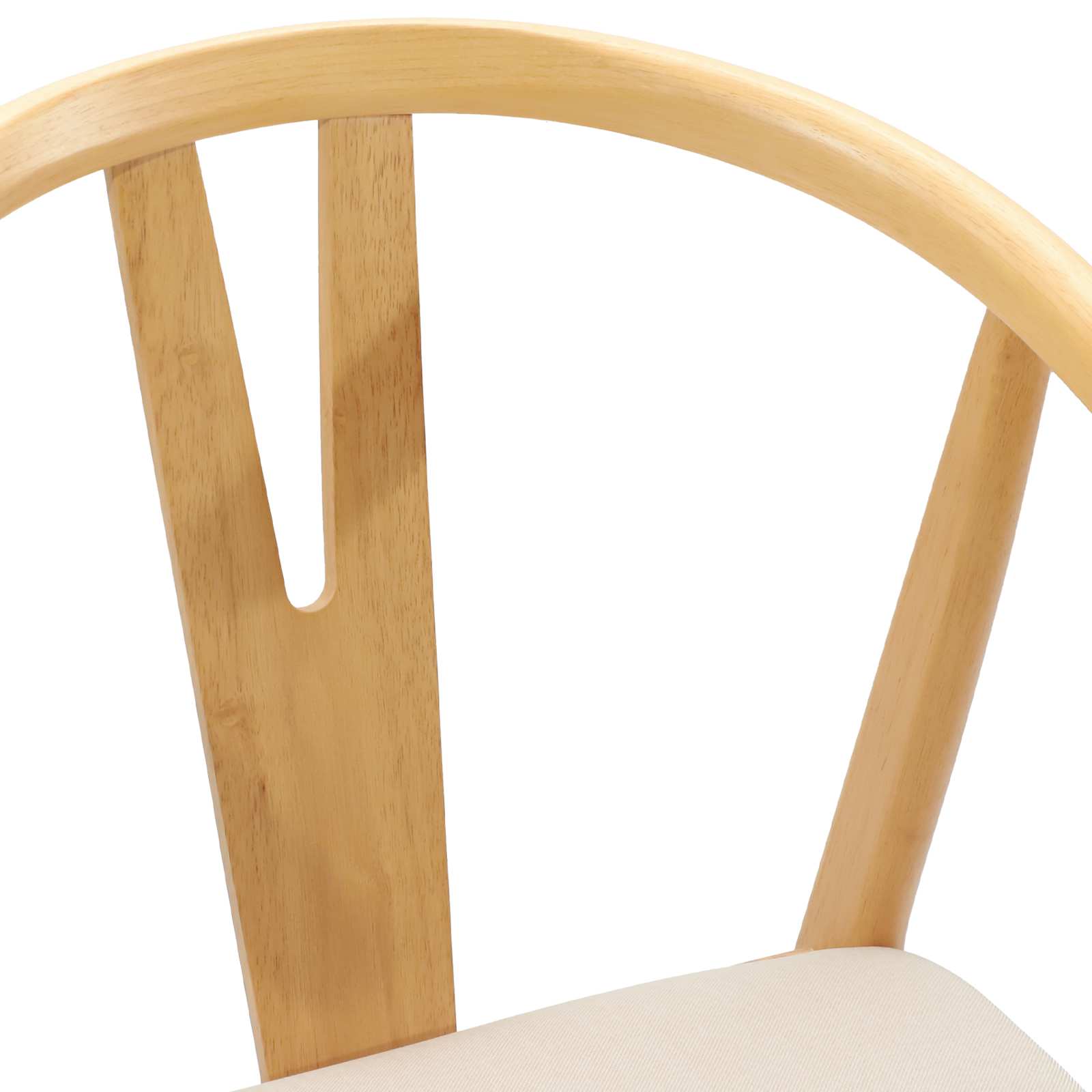 Scaun de sufragerie 2 pcs Natural si deschis — imaginea 8