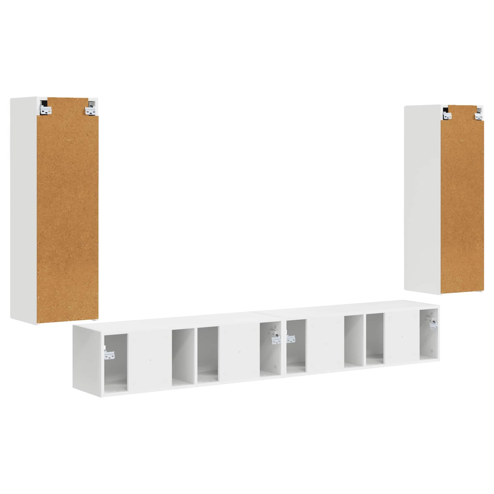 Pe perete 4 pcs Alb — imaginea 8