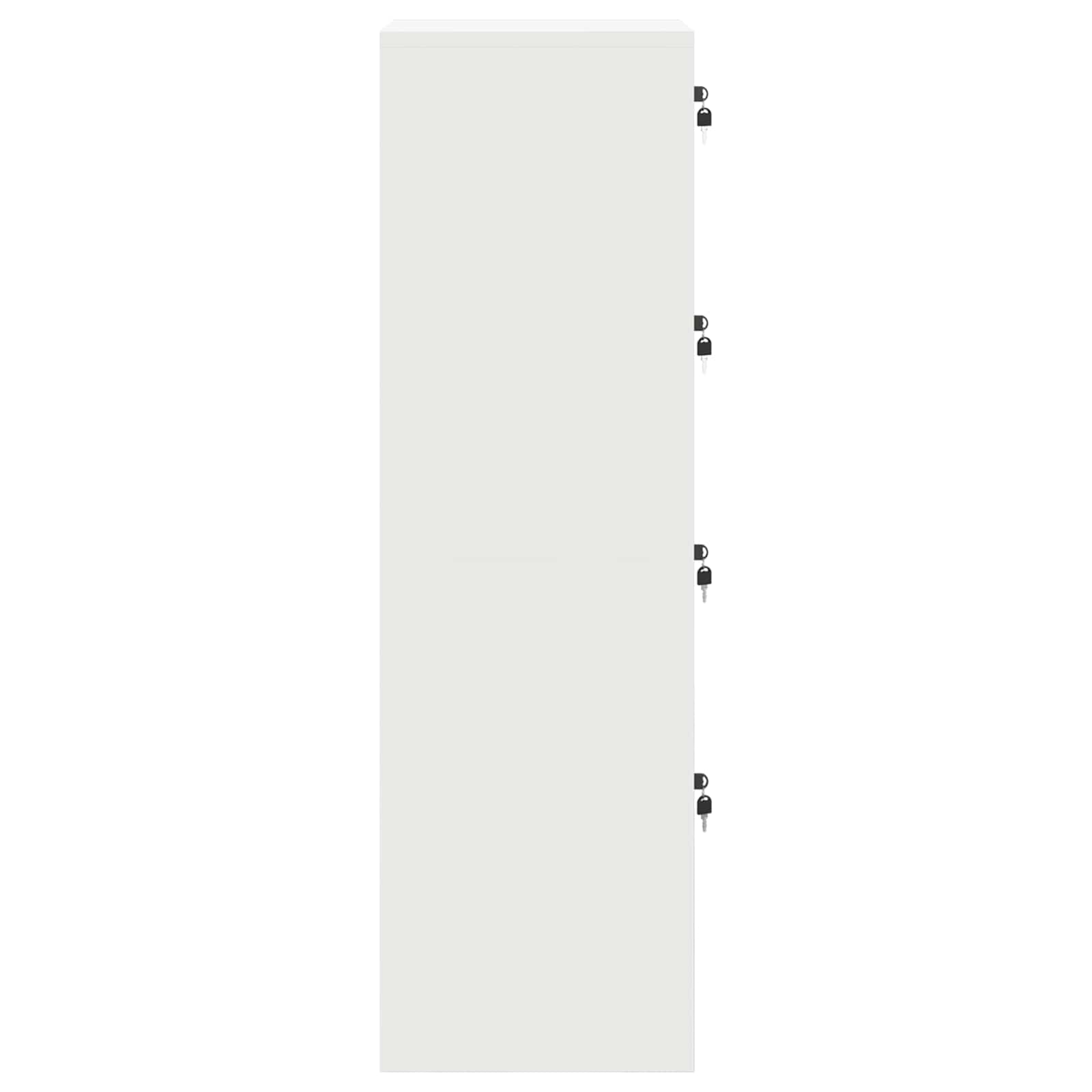 Dulap de depozitare cu depozitare 2 pcs Alb 80 x 40 x 200 cm — imaginea 7