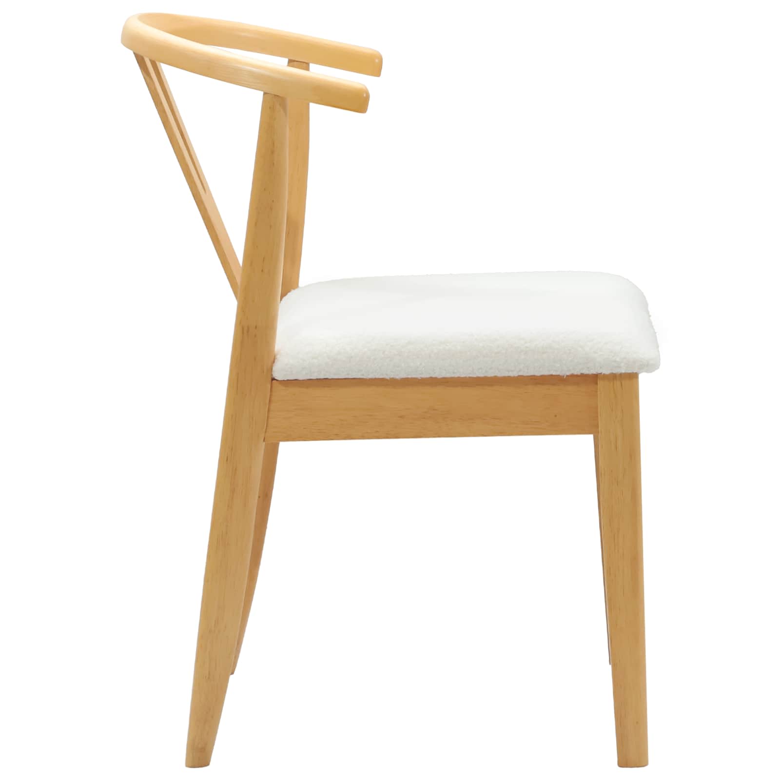 Scaun de sufragerie 2 pcs Natural si deschis — imaginea 6