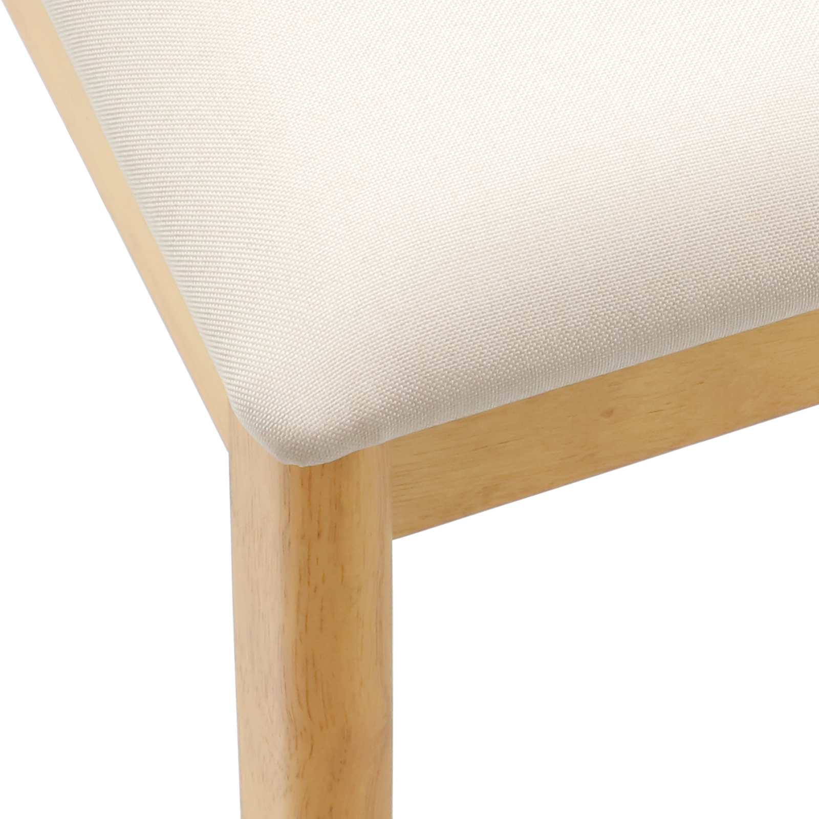 Scaun de sufragerie 2 pcs Natural si deschis — imaginea 9