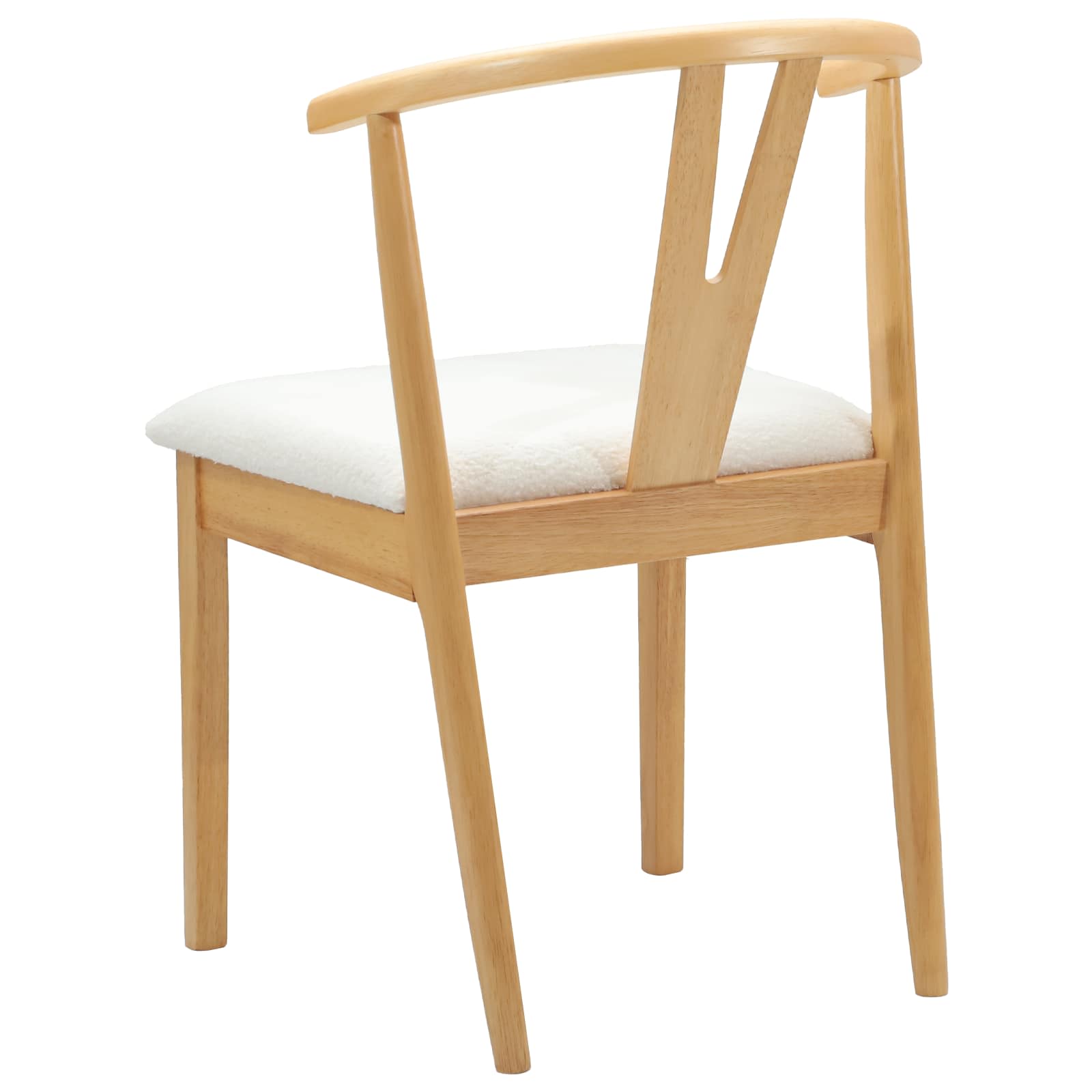Scaun de sufragerie 2 pcs Natural si deschis — imaginea 7