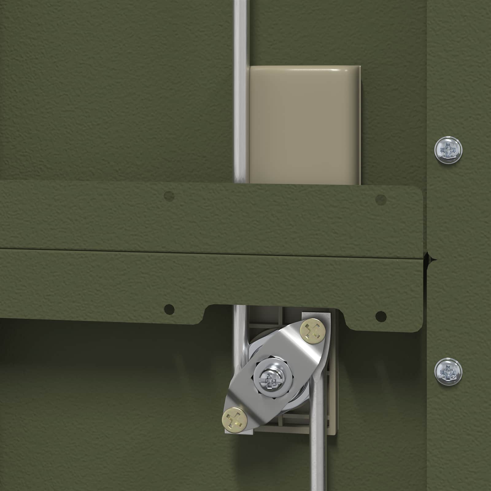 Dulap de depozitare 2 pcs Verde masliniu 80 x 40 x 200 cm — imaginea 10