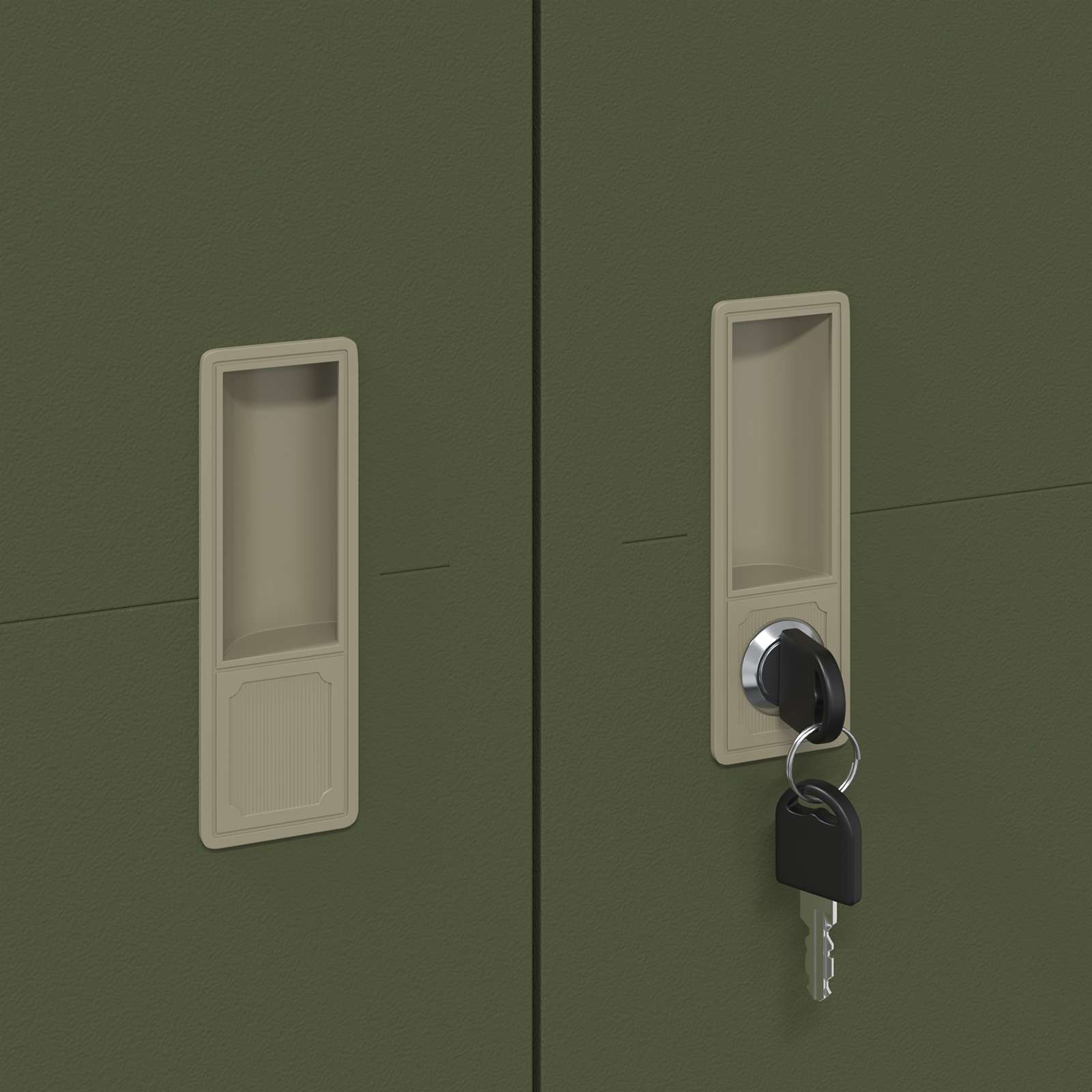 Dulap de depozitare 2 pcs Verde masliniu 80 x 40 x 180 cm — imaginea 10
