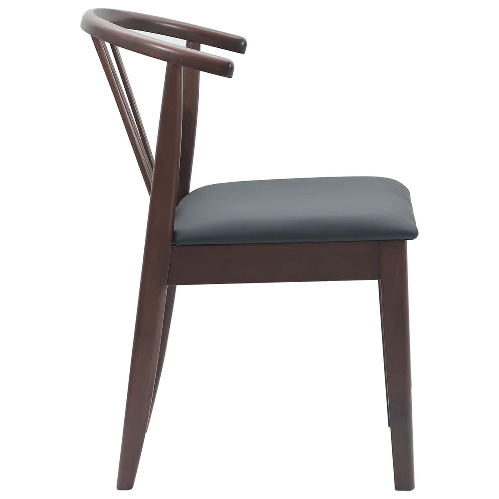 Scaun de sufragerie 2 pcs Maro deschis si negru — imaginea 6