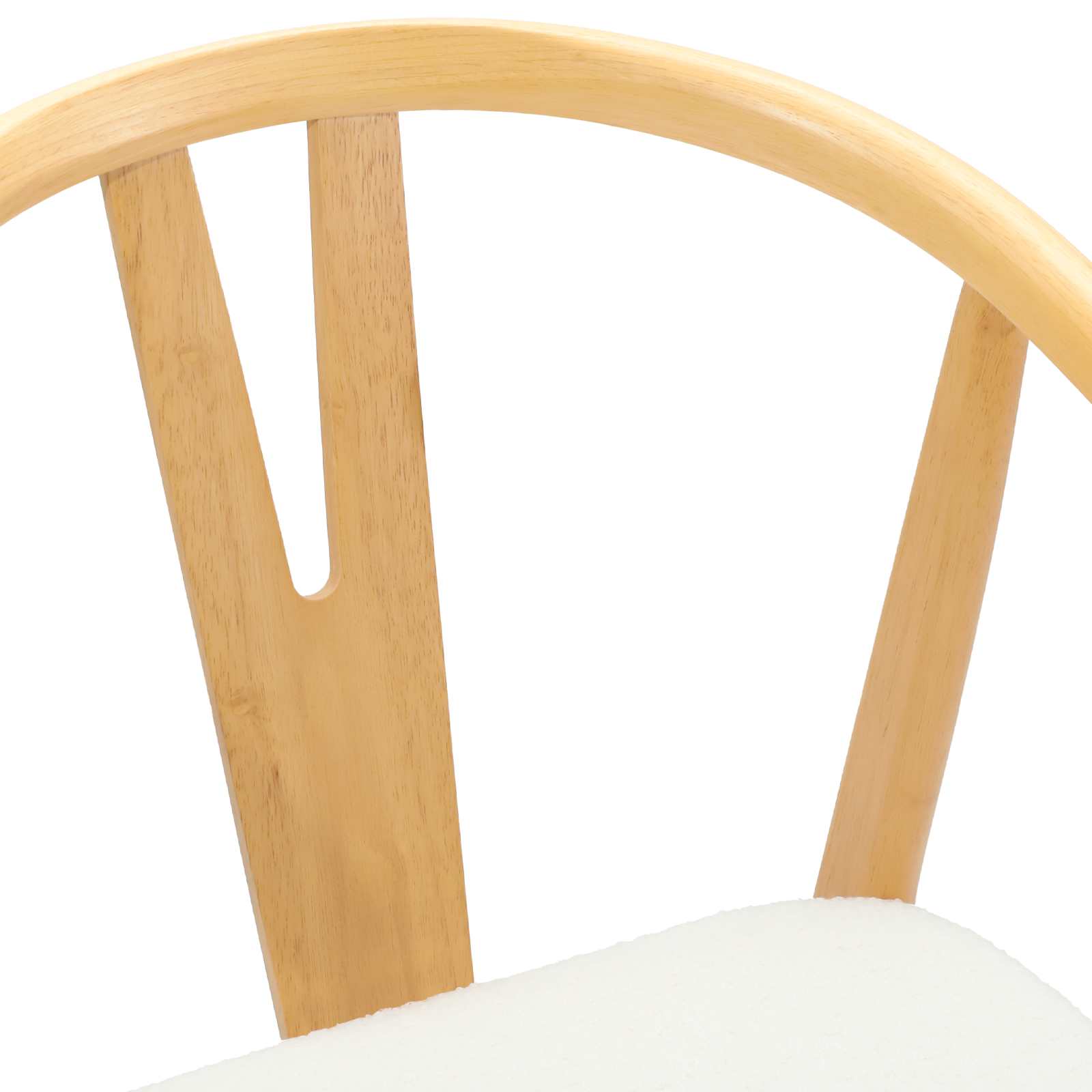 Scaun de sufragerie 2 pcs Natural si deschis — imaginea 8
