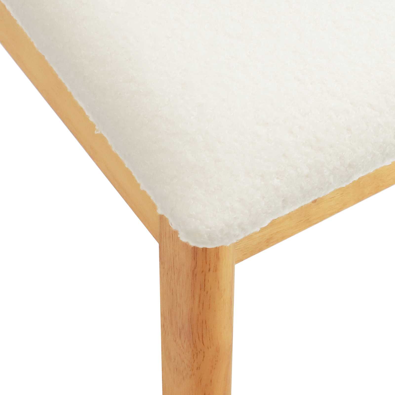 Scaun de sufragerie 2 pcs Natural si deschis — imaginea 9