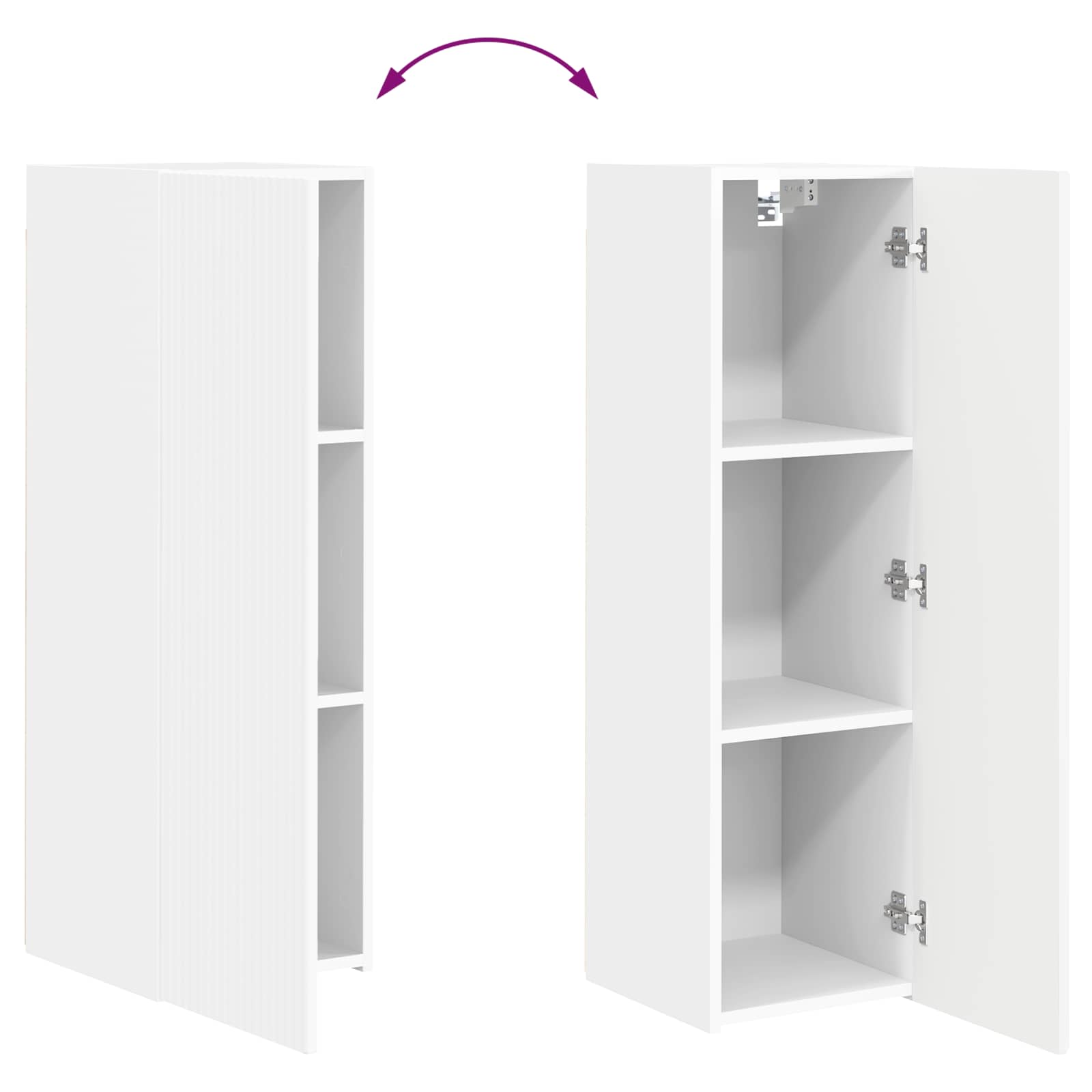 Pe perete 4 pcs Alb — imaginea 11