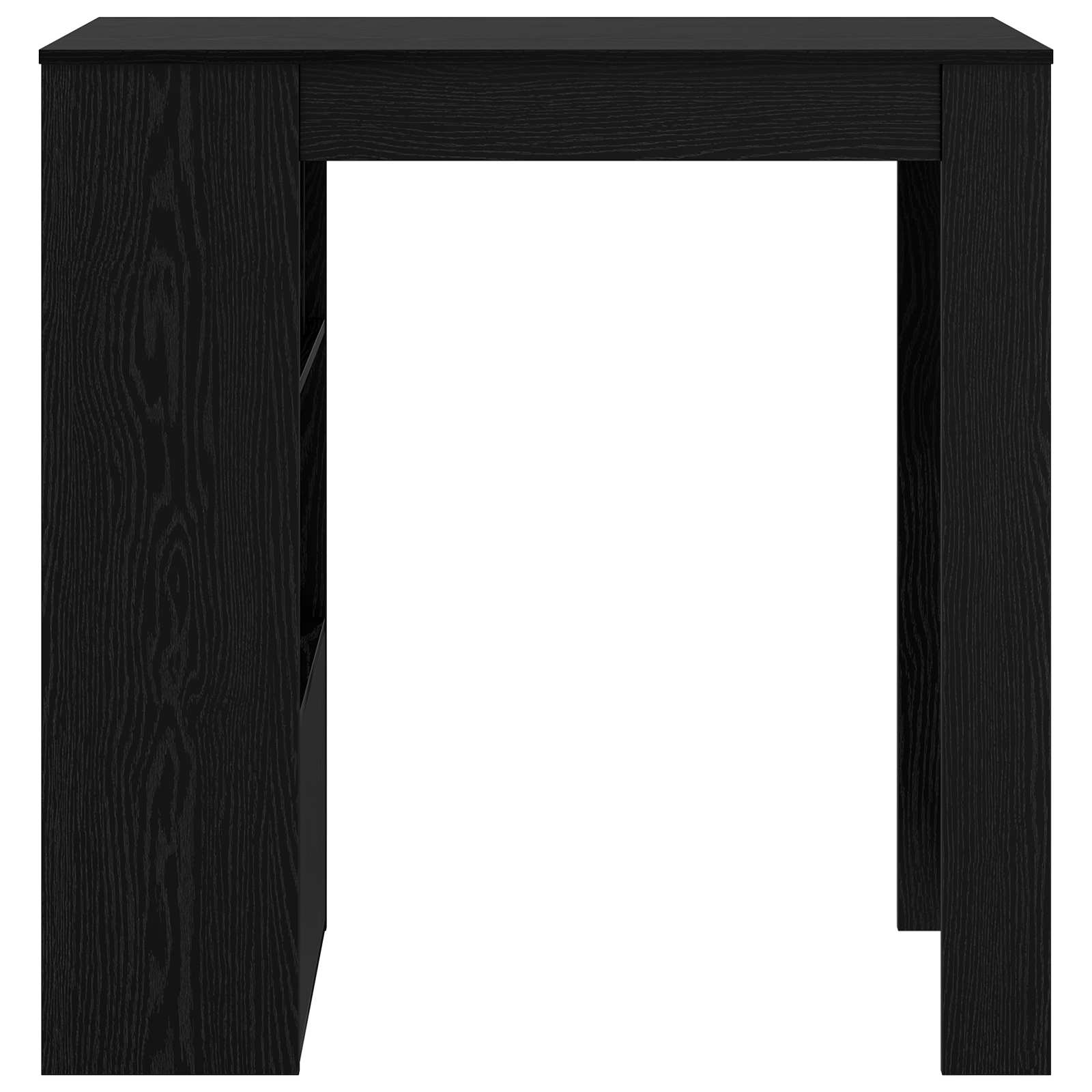 Masa de bar Stejar Negru 102 x 50 x 103,5 cm Lemn compozit — imaginea 4