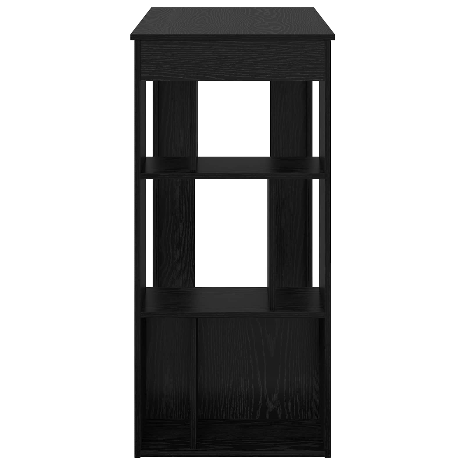 Masa de bar Stejar Negru 102 x 50 x 103,5 cm Lemn compozit — imaginea 5