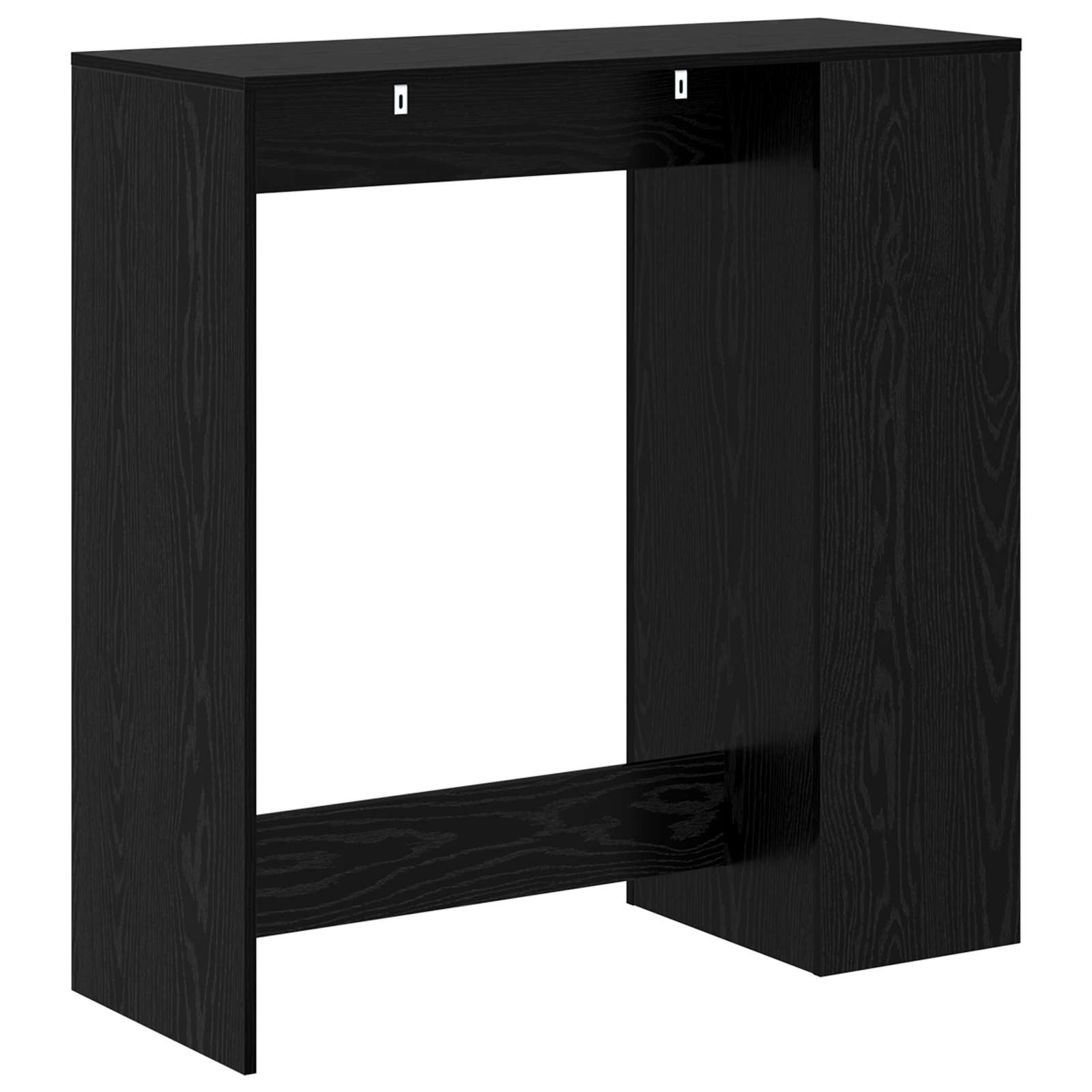 Masa de bar Stejar Negru 101 x 40 x 103,5 cm Lemn compozit — imaginea 7