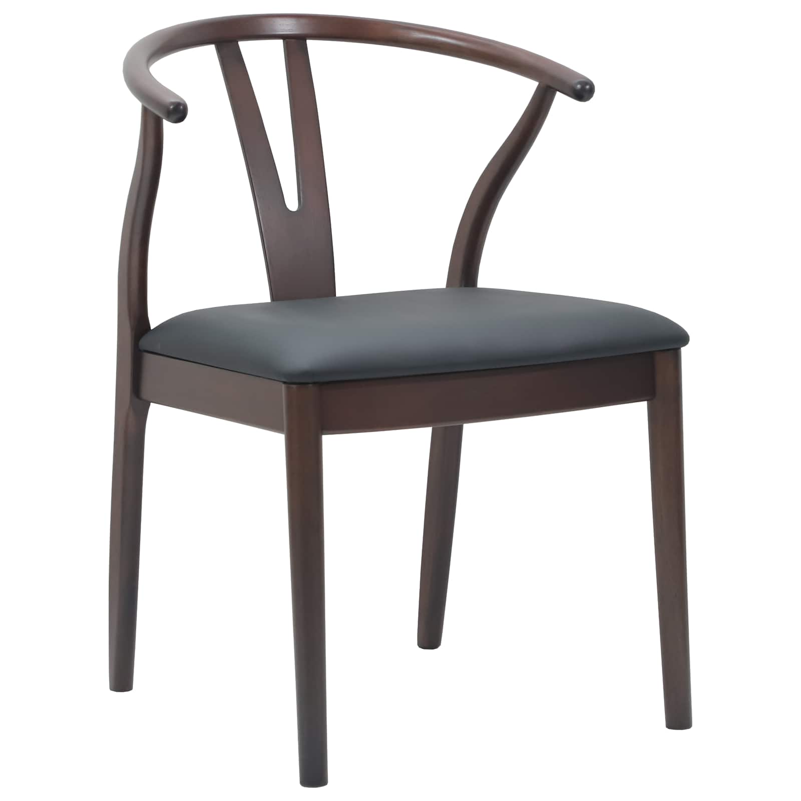 Scaun de sufragerie 2 pcs Maro deschis si negru — imaginea 4