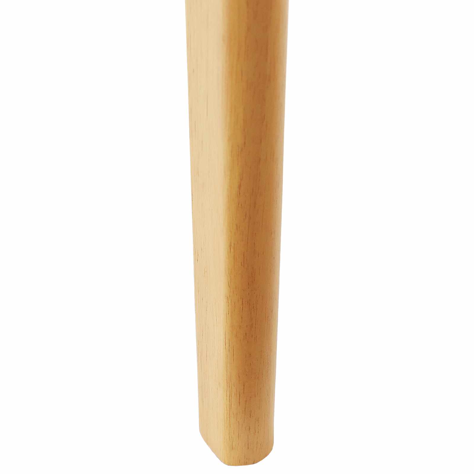 Scaun de sufragerie 2 pcs natural Lemn Solid de Cauciuc — imaginea 10