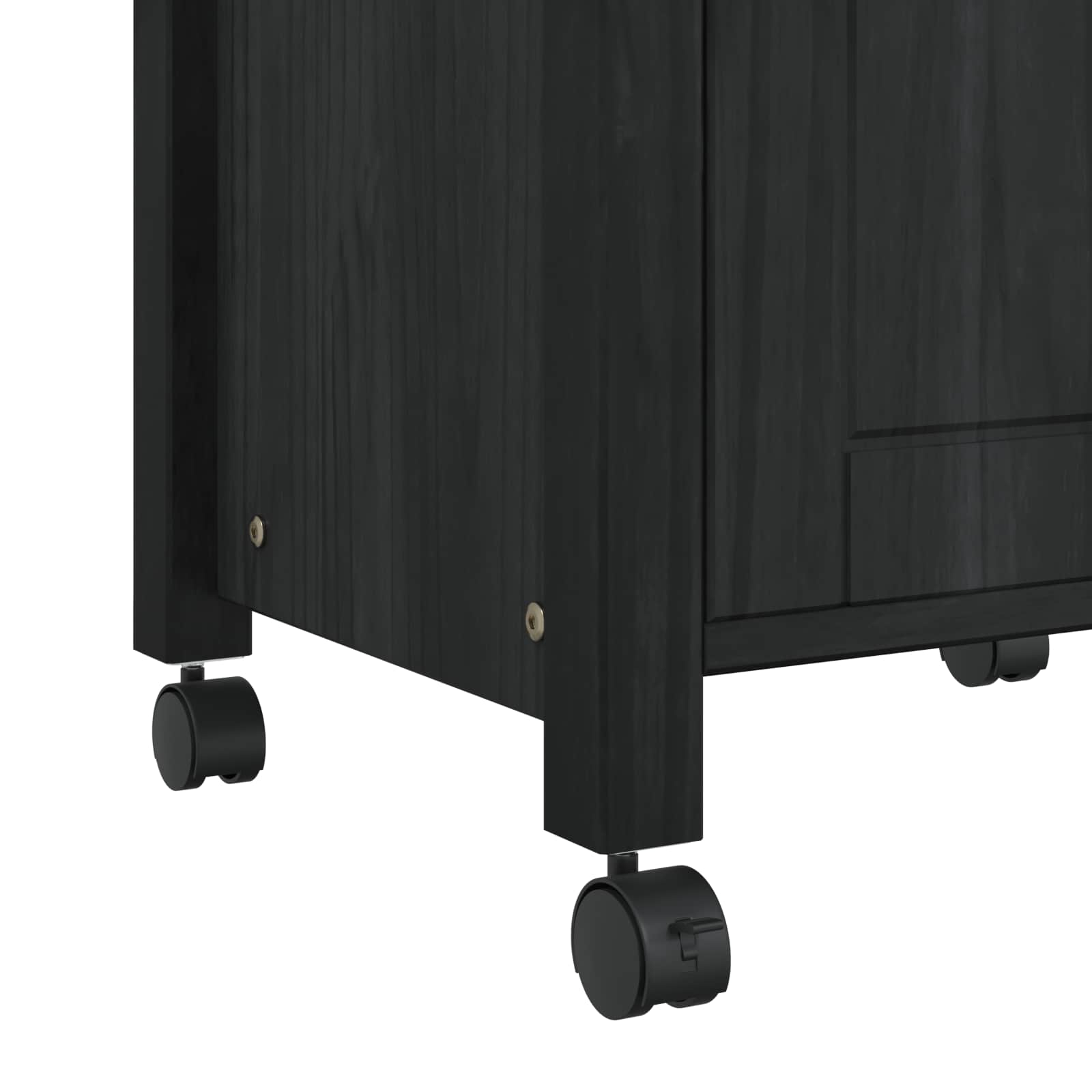 Troler de Bucatarie Simplu Negru — imaginea 8